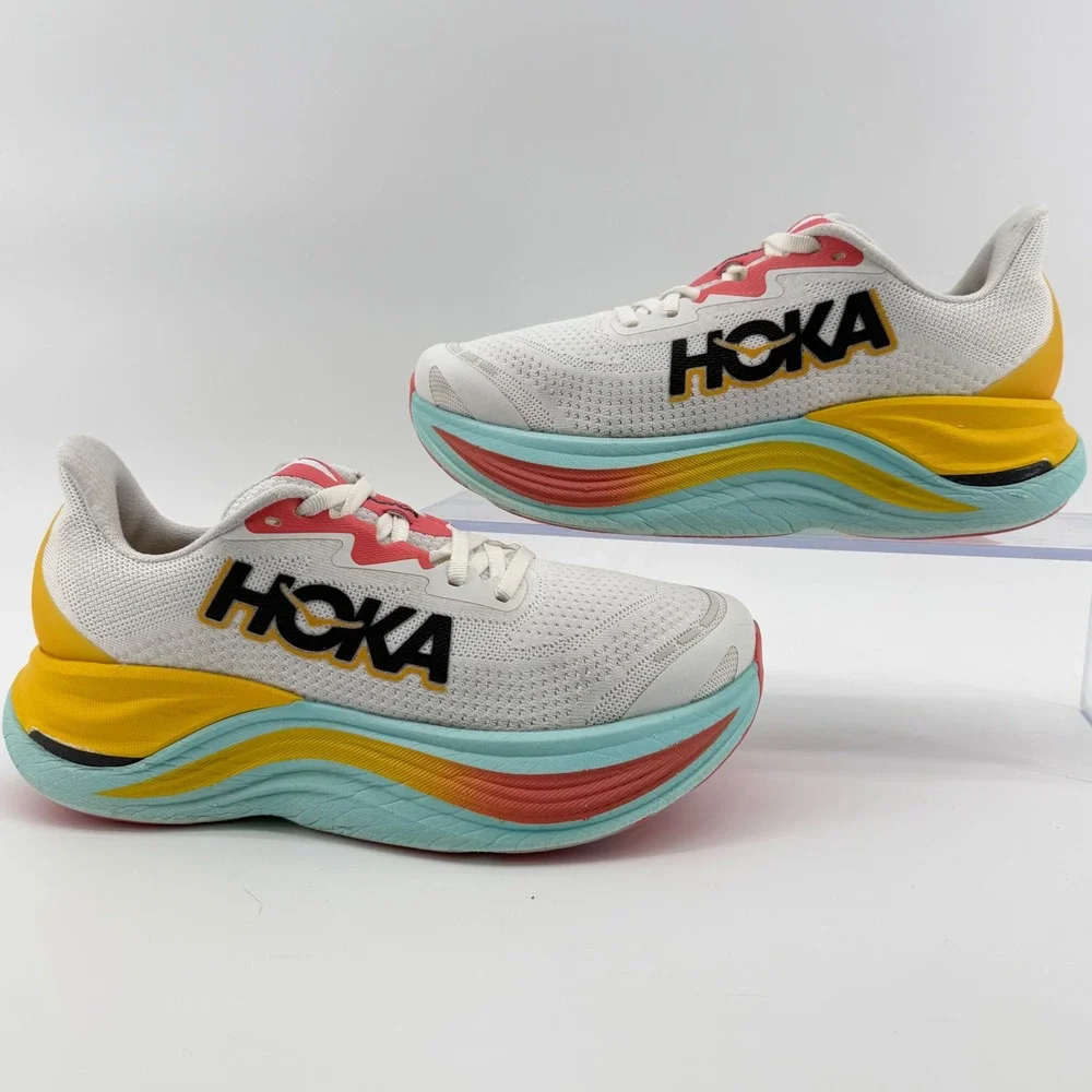 HOKA One Skyward X Womens 7 Blanc De Blanc Swim Day Running Shoes 1147912 BSW